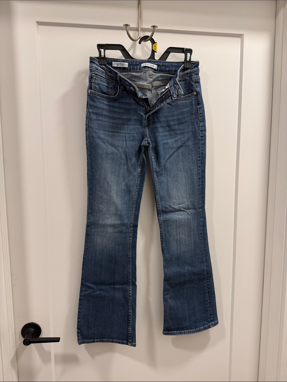 Vigoss Women's Mid Blue Flare Jeans